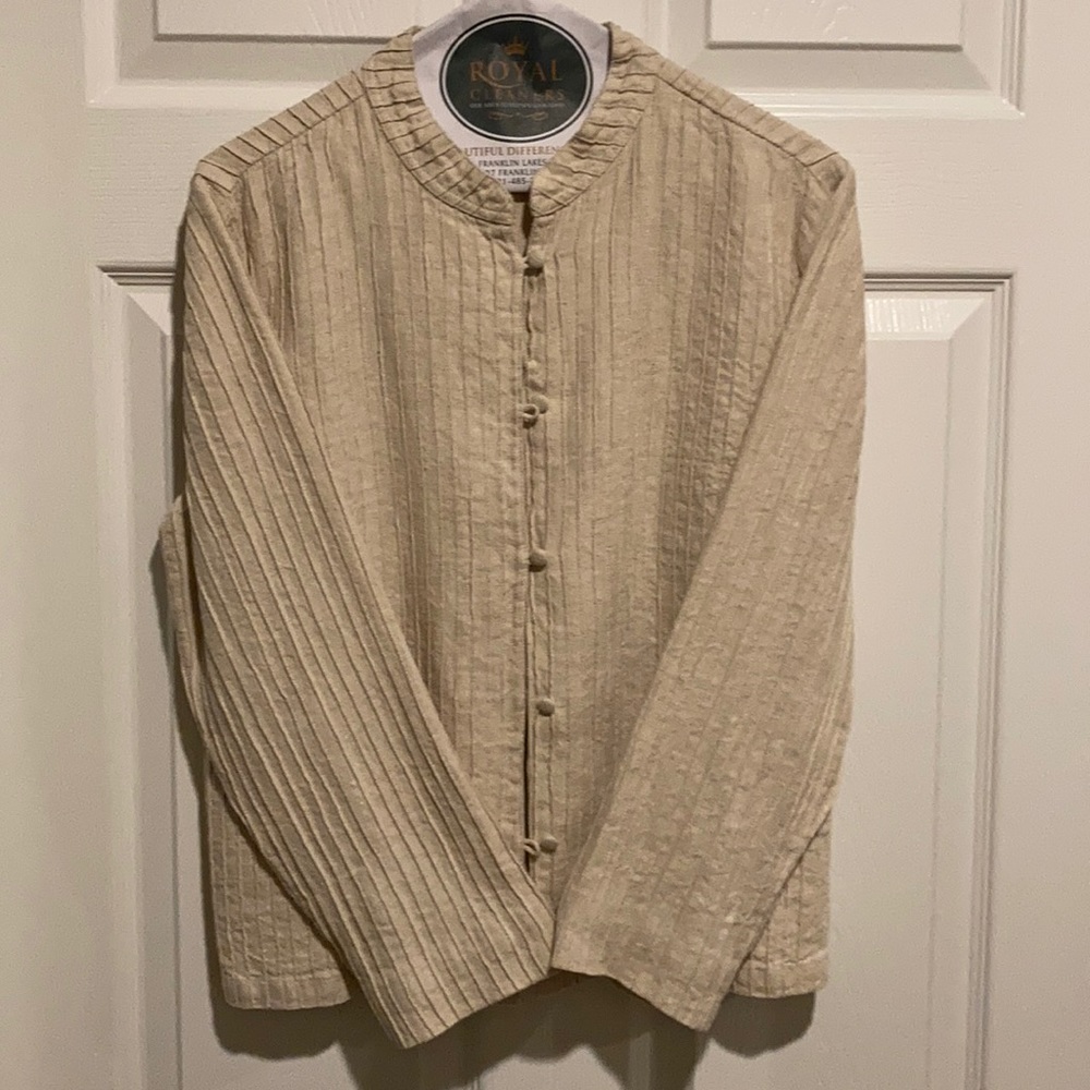 Orvis linen lightweight shirt jacket, Women small